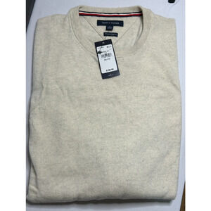 Tommy Hilfiger 100% Cashmere Crew Neck Beige Pullover